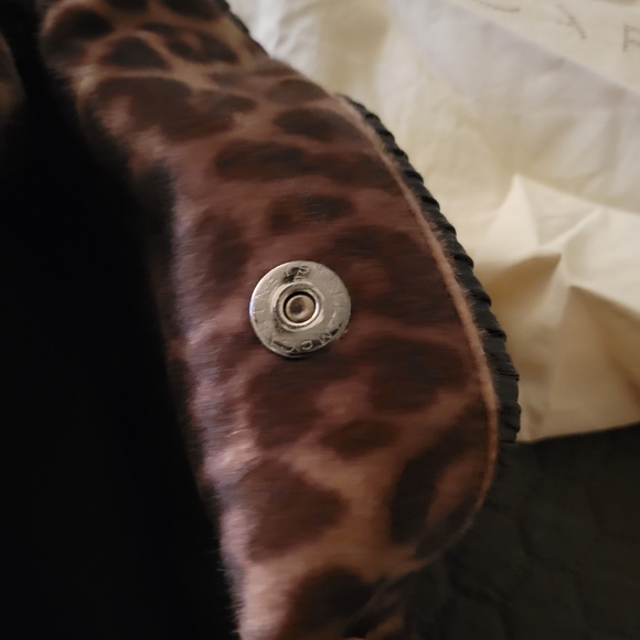 Stella McCartney Falabella Tote Bag in Leopard Print w/Chain Link Straps - Picture 8 of 13